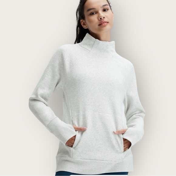 NWT | Fabletics | Zaylee Funnel Neck Tunic | Light Grey | Large - Picture 15 of 15